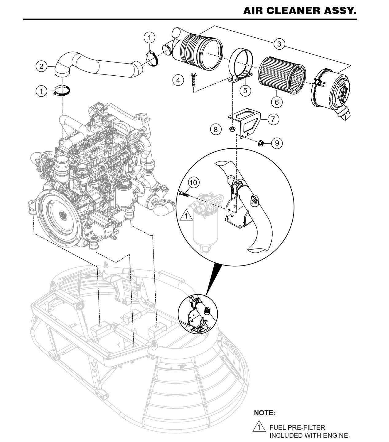 HTX6H Air Cleaner Assembly