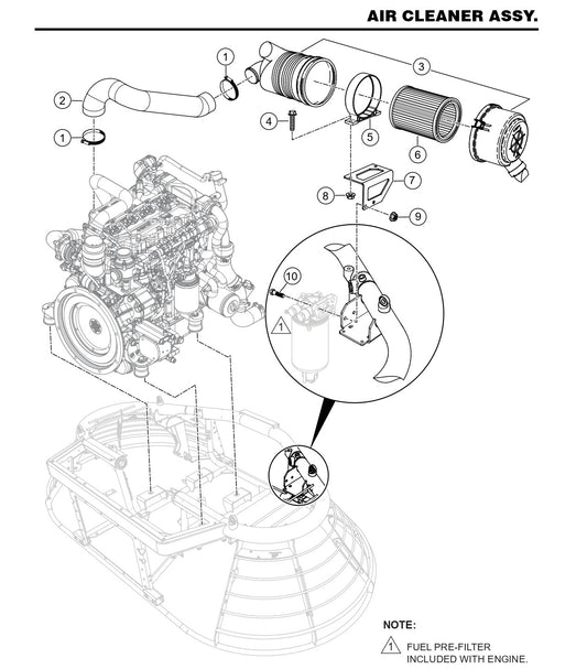 HTX6H Air Cleaner Assembly