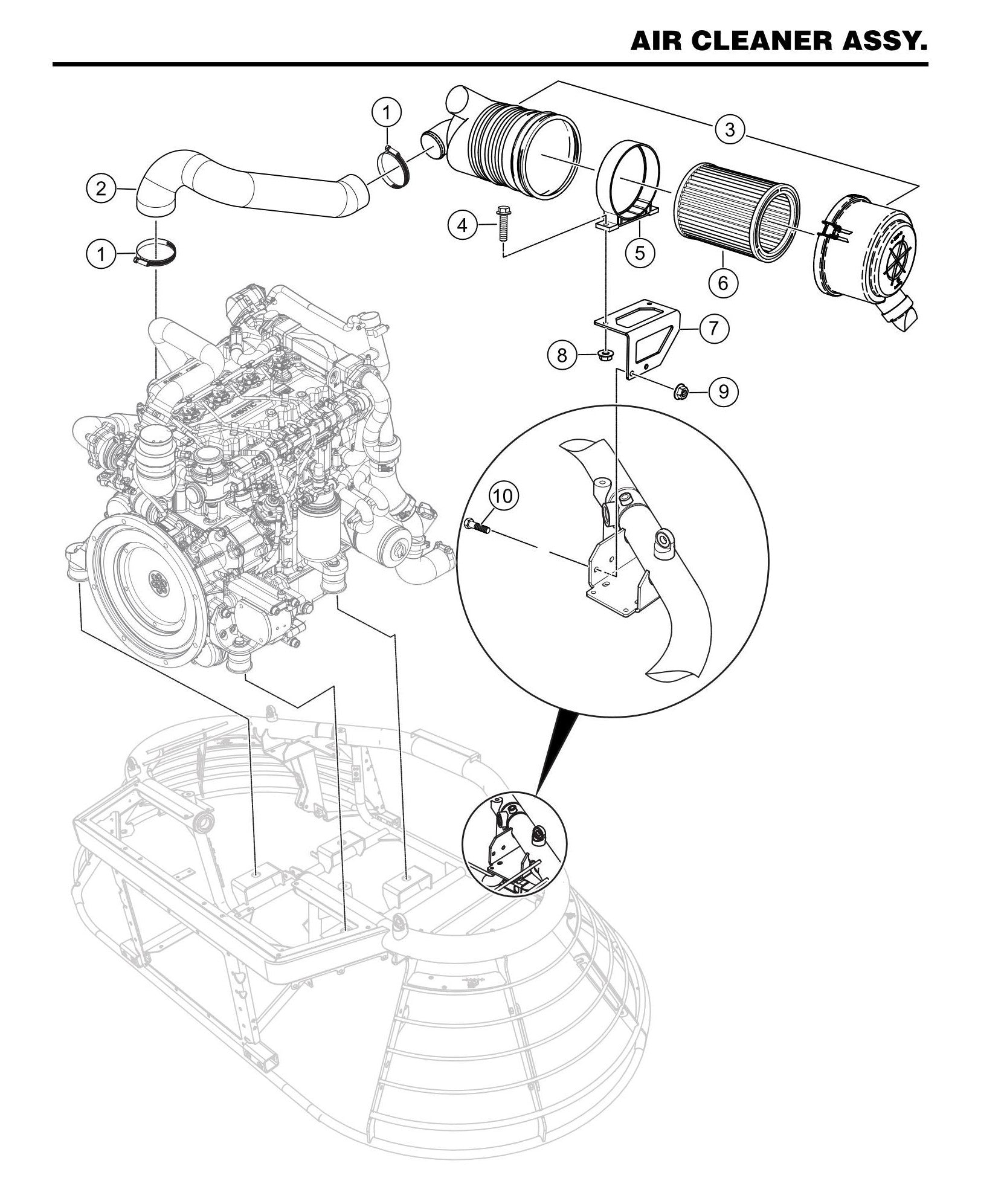STX6H Air Cleaner Assembly