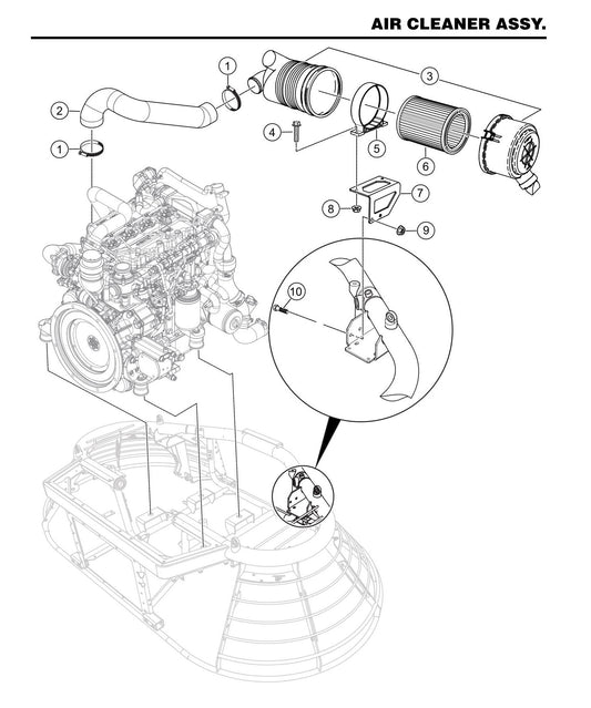 STX6H Air Cleaner Assembly