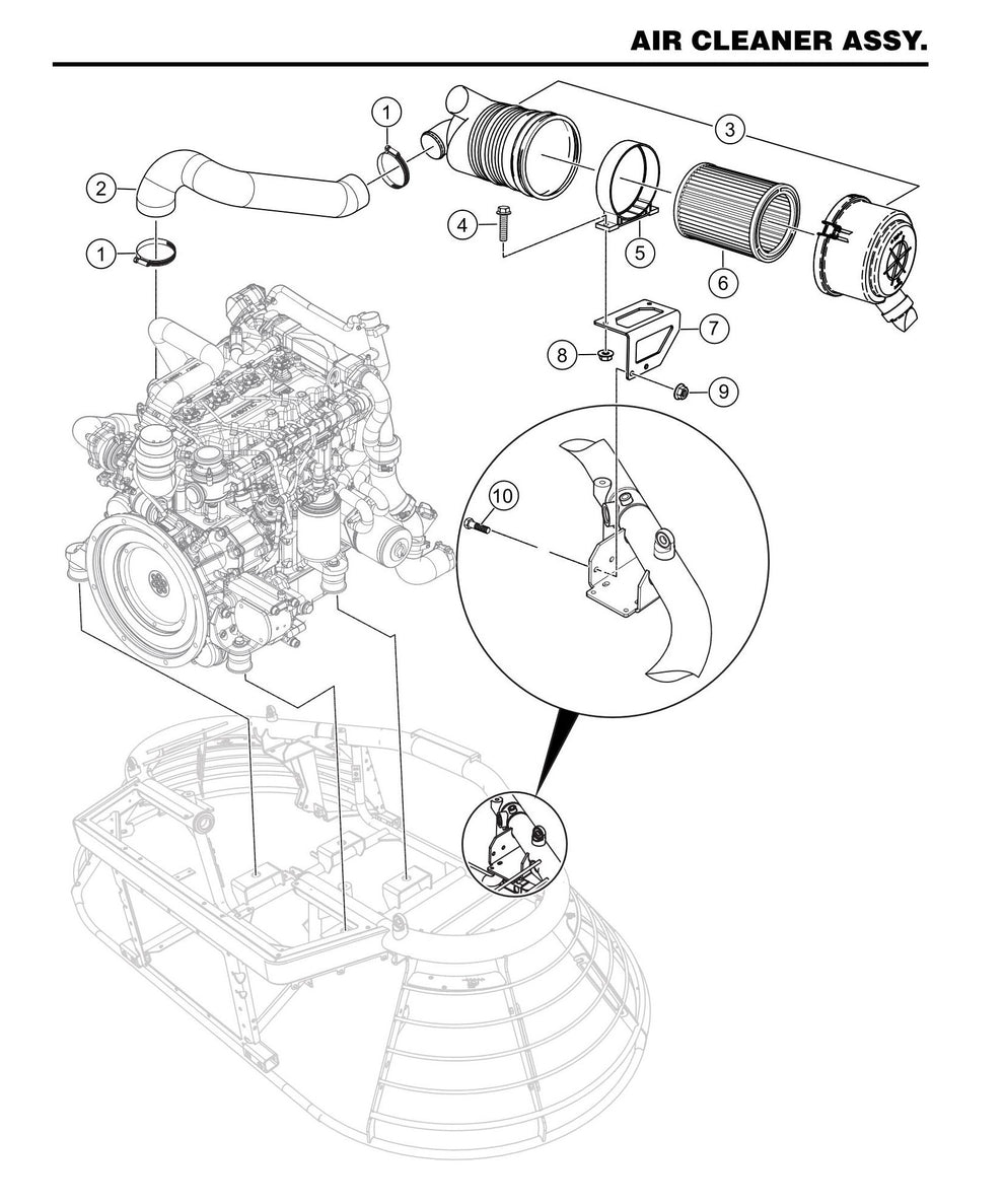 STX6H Air Cleaner Assembly