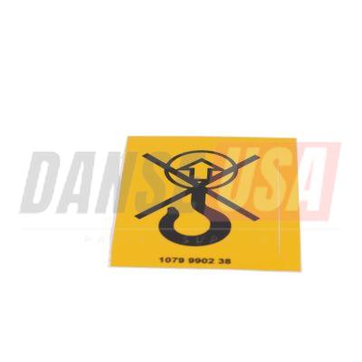 1079990238 INFORMATION LABEL FOR ATLAS COPCO DYNAPAC CHICAGO PNEUMATIC EQUIPMENT