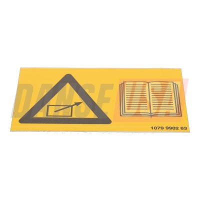 1079990263 WARNING LABEL FOR ATLAS COPCO DYNAPAC CHICAGO PNEUMATIC EQUIPMENT