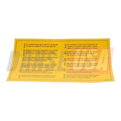 1079990837 INSTRUCTION LABEL FOR ATLAS COPCO DYNAPAC CHICAGO PNEUMATIC EQUIPMENT