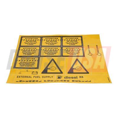 1079992202 WARNING LABEL FOR ATLAS COPCO DYNAPAC CHICAGO PNEUMATIC EQUIPMENT