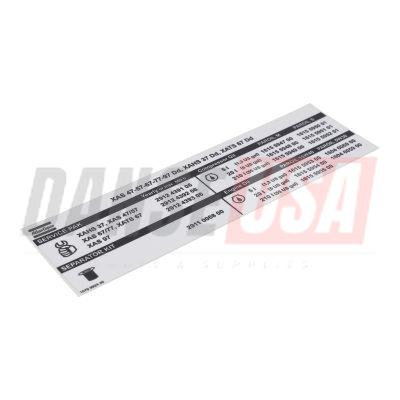 1079992440 INFORMATION LABEL FOR ATLAS COPCO DYNAPAC CHICAGO PNEUMATIC EQUIPMENT
