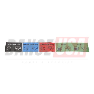 1079992491 INFORMATION LABEL FOR ATLAS COPCO DYNAPAC CHICAGO PNEUMATIC EQUIPMENT