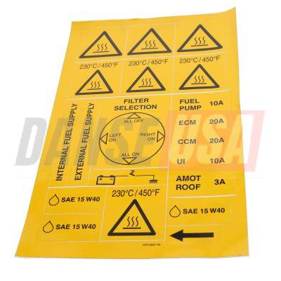 1079992704 INFORMATION LABEL FOR ATLAS COPCO DYNAPAC CHICAGO PNEUMATIC EQUIPMENT