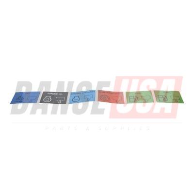 1607852279 DECAL INSTRU FOR ATLAS COPCO DYNAPAC CHICAGO PNEUMATIC EQUIPMENT