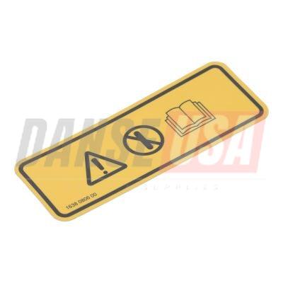 1638080600 DECAL INSTRUCT. FOR ATLAS COPCO DYNAPAC CHICAGO PNEUMATIC EQUIPMENT