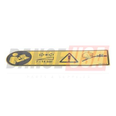 1638250500 DECAL WARNING FOR ATLAS COPCO DYNAPAC CHICAGO PNEUMATIC EQUIPMENT