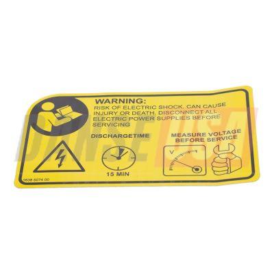 1638507400 DECAL INSTRUC. FOR ATLAS COPCO DYNAPAC CHICAGO PNEUMATIC EQUIPMENT