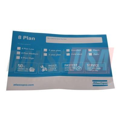 2912462200 LABEL 8 PLAN PACKAGING FOR ATLAS COPCO DYNAPAC CHICAGO PNEUMATIC EQUIPMENT