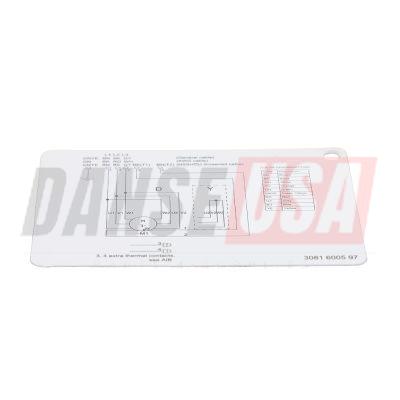 3081600597 LABEL,WIRING DIAGRAM FOR ATLAS COPCO DYNAPAC CHICAGO PNEUMATIC EQUIPMENT