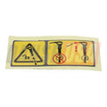 3310157200 WARNING LABEL FOR ATLAS COPCO DYNAPAC CHICAGO PNEUMATIC EQUIPMENT