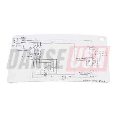470W740045 WIRING DIAGRAM FOR ATLAS COPCO DYNAPAC CHICAGO PNEUMATIC EQUIPMENT
