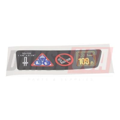 9234000344 DECAL Varning FOR ATLAS COPCO DYNAPAC CHICAGO PNEUMATIC EQUIPMENT