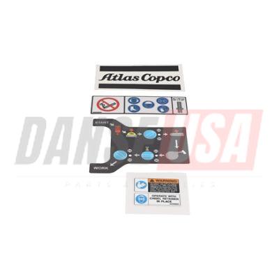 9234001505 LABEL SET. FOR ATLAS COPCO DYNAPAC CHICAGO PNEUMATIC EQUIPMENT