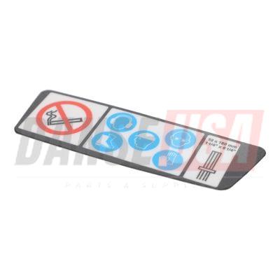 9234020864 WARNING SIGN TT/PRO 32X160 FOR ATLAS COPCO DYNAPAC CHICAGO PNEUMATIC EQUIPMENT