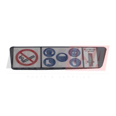 9234020868 WARNING SIGN FOR ATLAS COPCO DYNAPAC CHICAGO PNEUMATIC EQUIPMENT