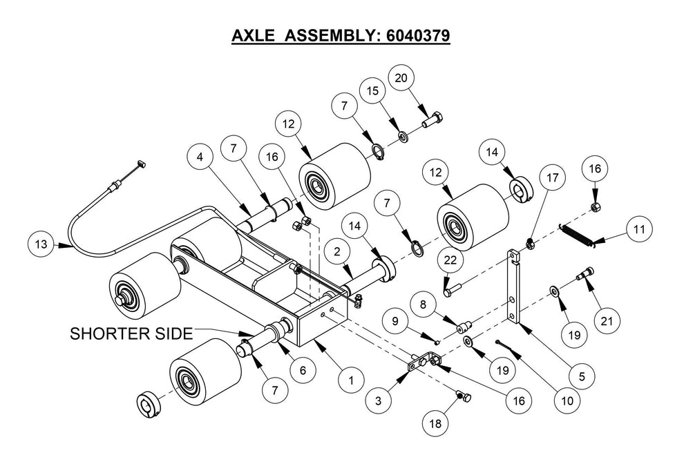 CC125XL-EE (Axle Assembly)