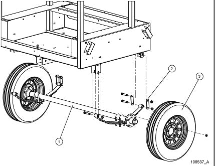 ECLIPSE AB 2400 SE ARROW BOARD Axle Group parts by allmand