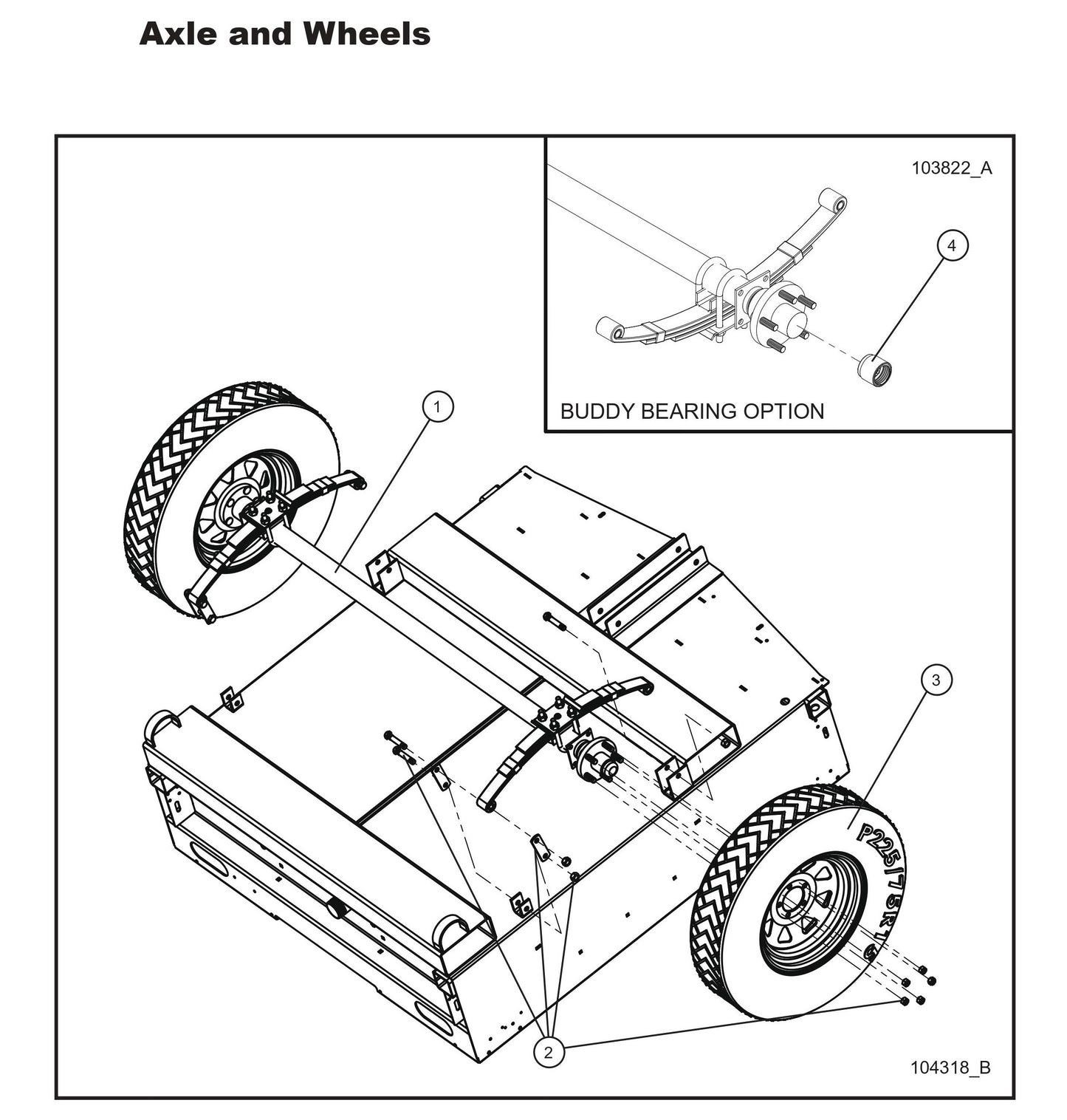 Axle and Wheels Parts By Allmand