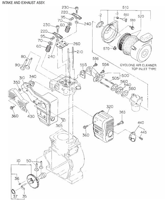 B-Series Intake and Exhaust Assembly Parts