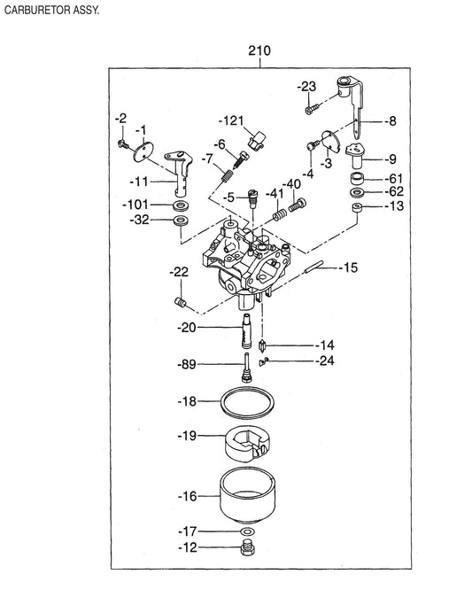 B-Series Carburator Assembly-2 Parts
