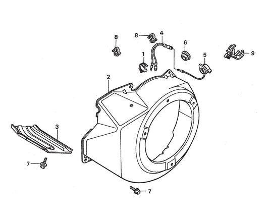B-Series Fan Cover Assembly Parts by Multiquip Whiteman
