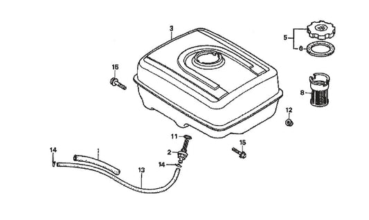 B-Series Fuel Tank Assembly Parts by Multiquip Whiteman