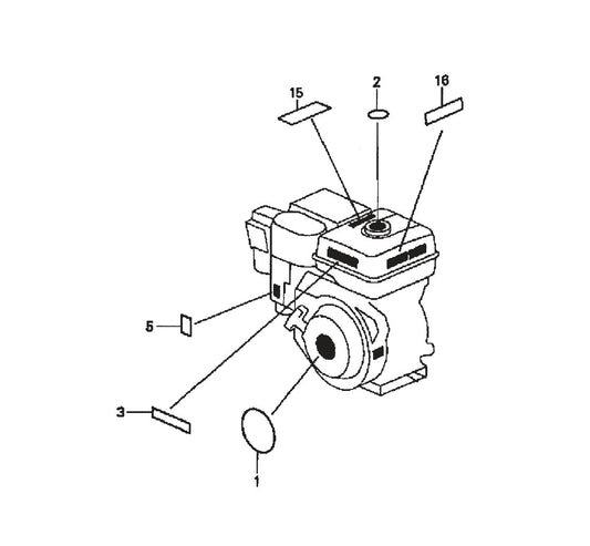 B-Series Labels. Parts by Multiquip Whiteman
