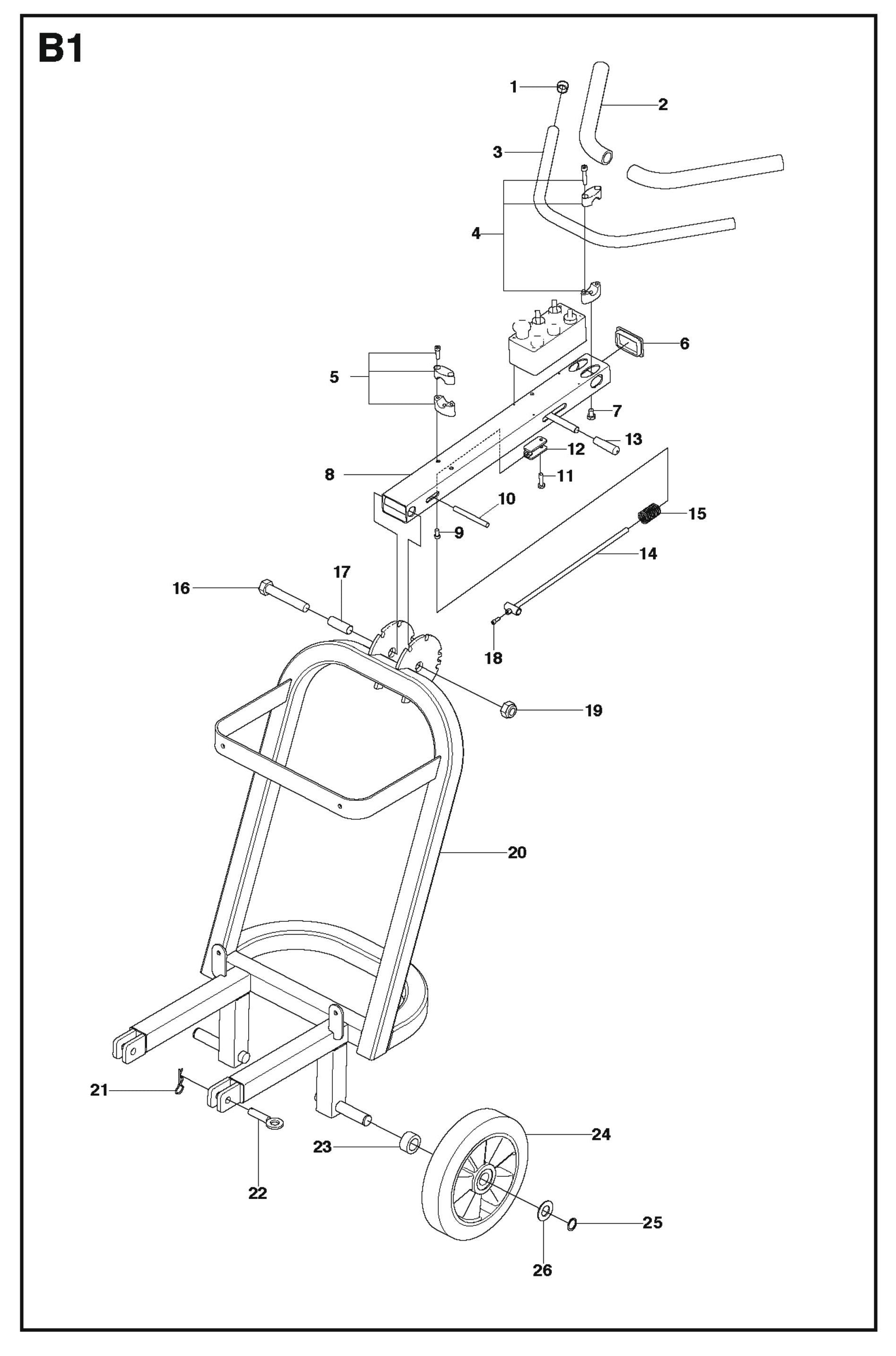 B1 Parts For PG 530 By Husqvarna