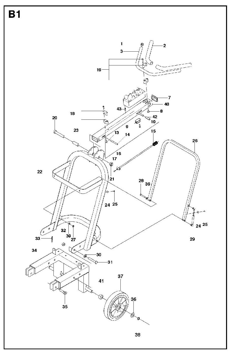 B1 Parts For PG 680 By Husqvarna