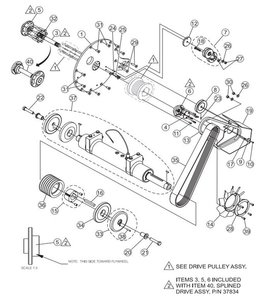 Belt Drive Assembly Parts-PS403016, PS403020, PS403026, PS403030 DEUTZ F2L2011 DIESEL ENGINE