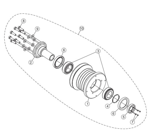 Drive Pulley Assembly Parts-PS403016, PS403020, PS403026, PS403030 DEUTZ F2L2011 DIESEL ENGINE