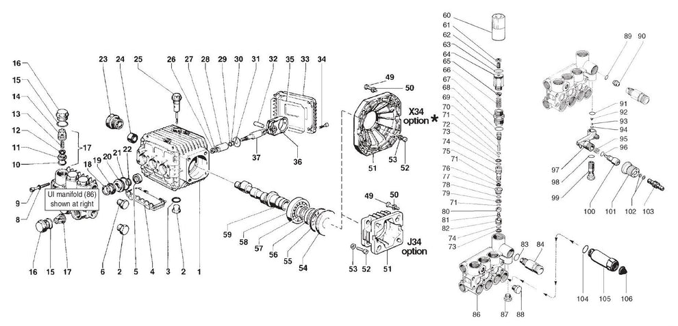 BE B2565HG Pressure Washer Assembly-2 Parts by BE Power Equipment