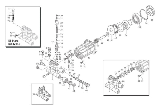 BE B275HAS Pressure Washer Assembly-2 Parts by BE Power Equipment