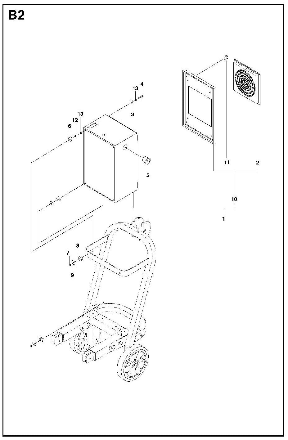 B2 Parts For PG 680 By Husqvarna
