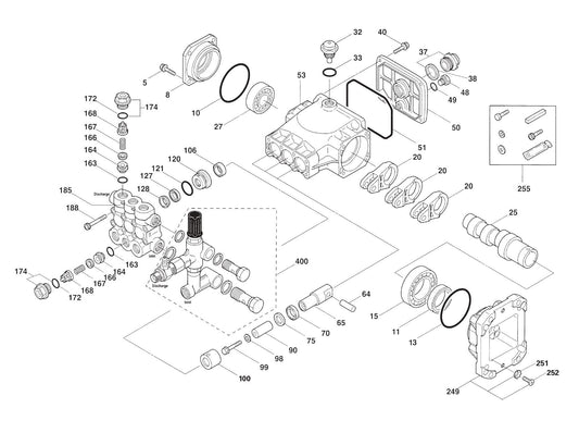 BE B4013HJS Pressure Washer Assembly-2 Parts by BE Power Equipment