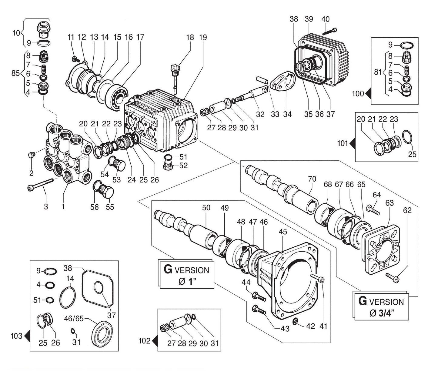 BE B4013HTACS Pressure Washer Assembly-2 Parts by BE Power Equipment