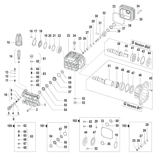 BE B4213HC Pressure Washer Assembly-2 Parts by BE Power Equipment