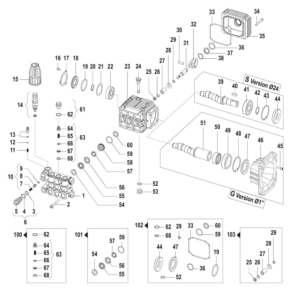 BE B4213HC Pressure Washer Assembly-2 Parts by BE Power Equipment