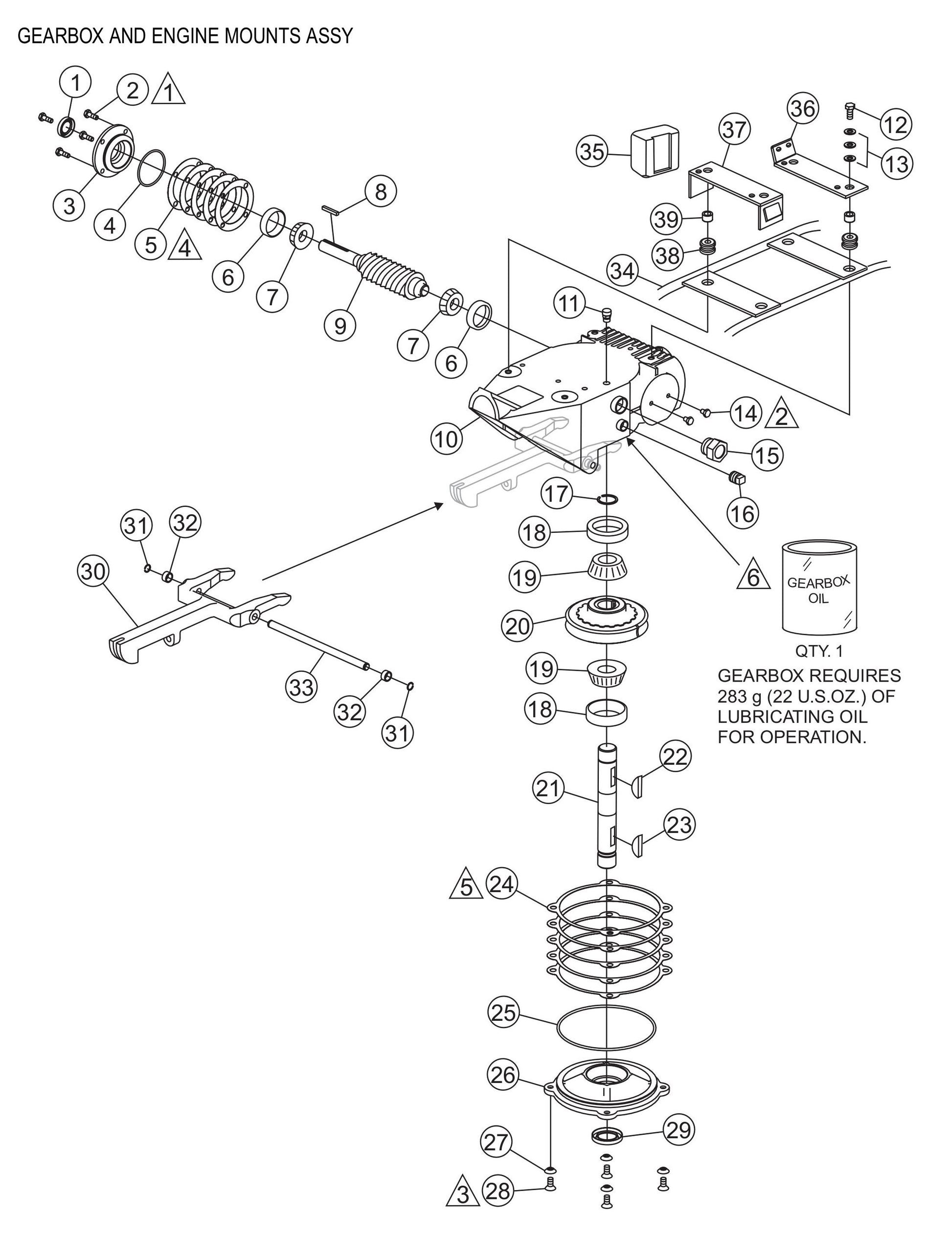 BA-Series Gearbox and Engine Mounts Assembly Parts