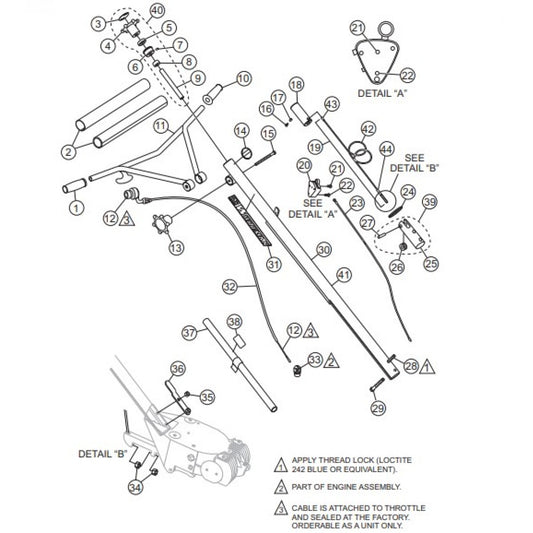 BA-Series-Standard Handle Assembly. Parts by Multiquip Whiteman