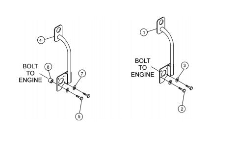 BA-Series Lifting Bale Assembly (option).  Parts by Multiquip Whiteman