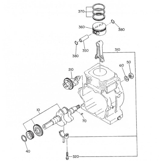 BA-Series Crankshaft Assembly. Parts by Multiquip Whiteman