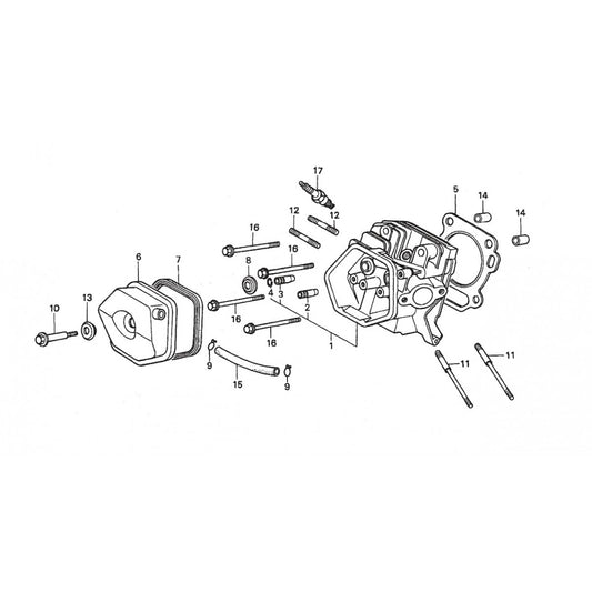B-Series Cylinder Head Assembly. Parts by Multiquip Whiteman