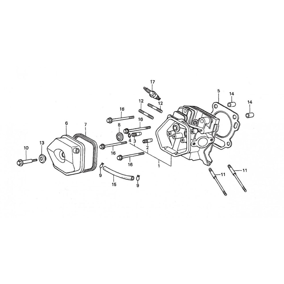 B-Series Cylinder Head Assembly Parts by Multiquip Whiteman