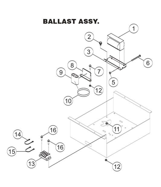 GB43SC GloBug Lighting System Ballast Assembly Parts by Multiquip